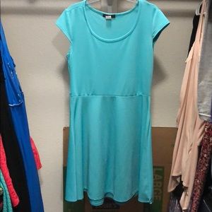 Mint colored above knee dress